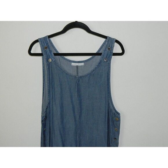 Bryn Walker Dress Blue Chambray Maxi Lagenlook Tunic Modesty Dress Size Small - Picture 3 of 12